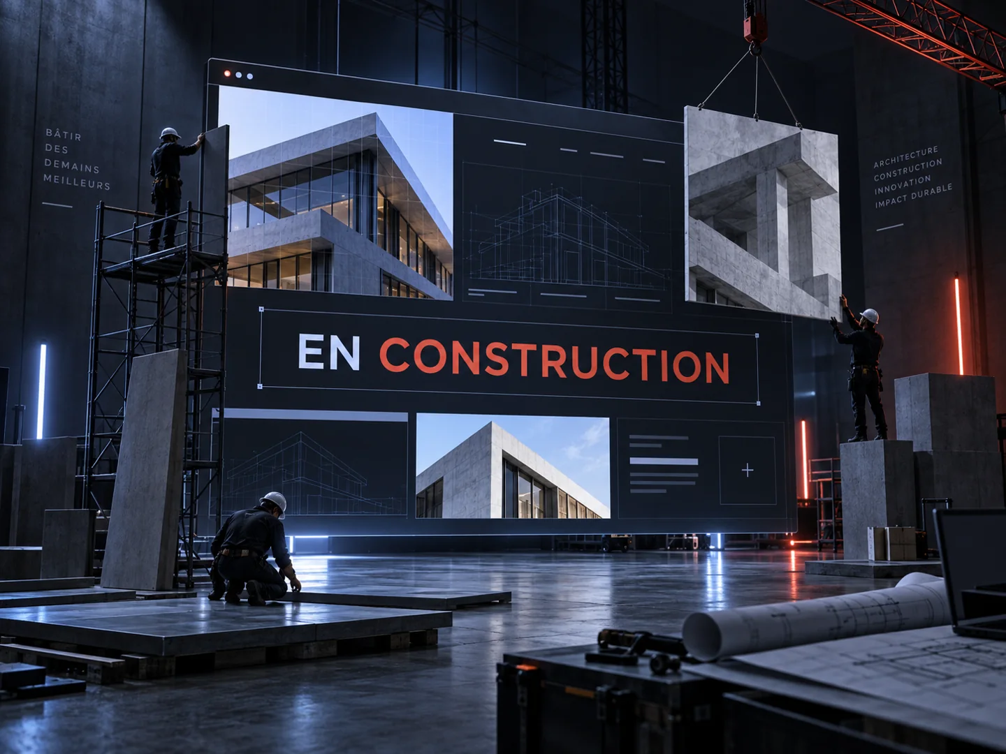 Aperçu du site BKB Construct en construction